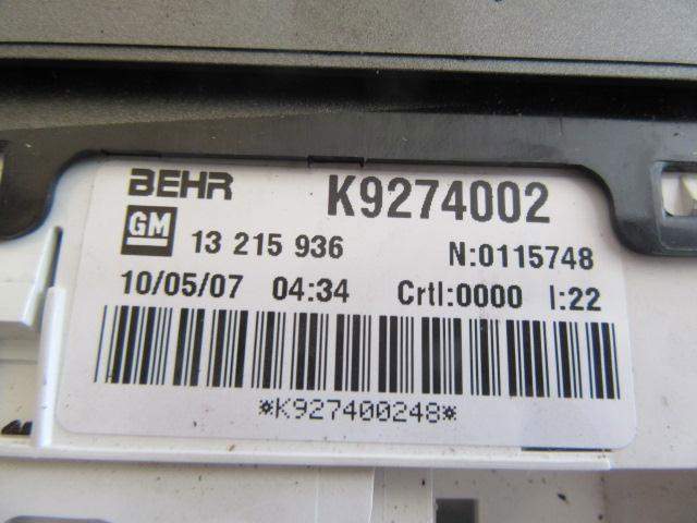 Unidad de control aire acondicionado para Opel Meriva 