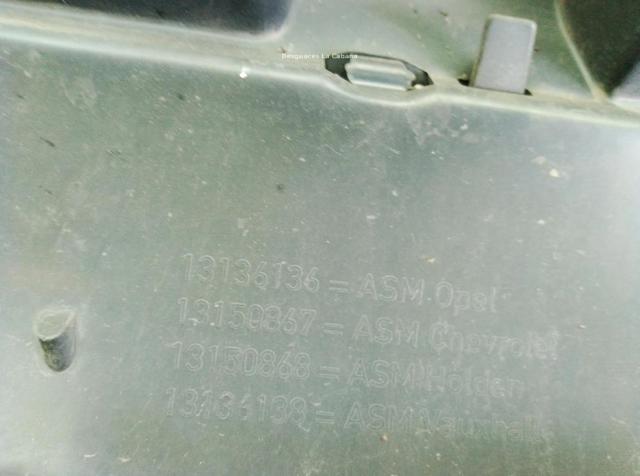 Panal de radiador Opel Zafira A05