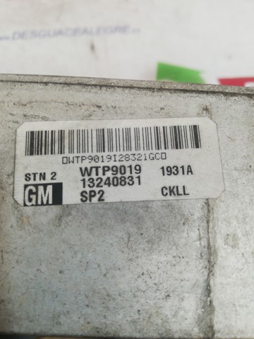 Radiador de aire, intercooler 13240831 OPEL