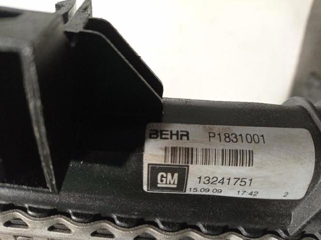 Radiador de aire de admisión Opel Insignia G09