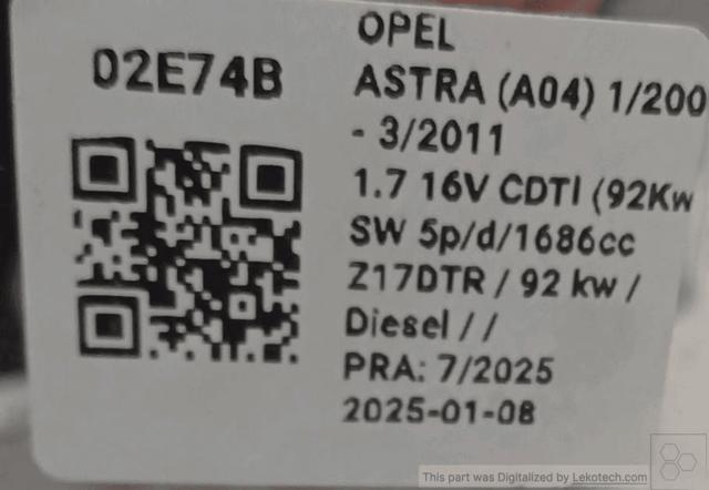 OPEL 13253337 Espejo de retrovisor derecho comprar Tarragona