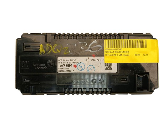 OPEL 13267984 Pantalla multifunción  comprar en Albacete