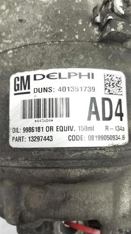 OPEL 13297443 Compresor de aire acondicionado  disponible España