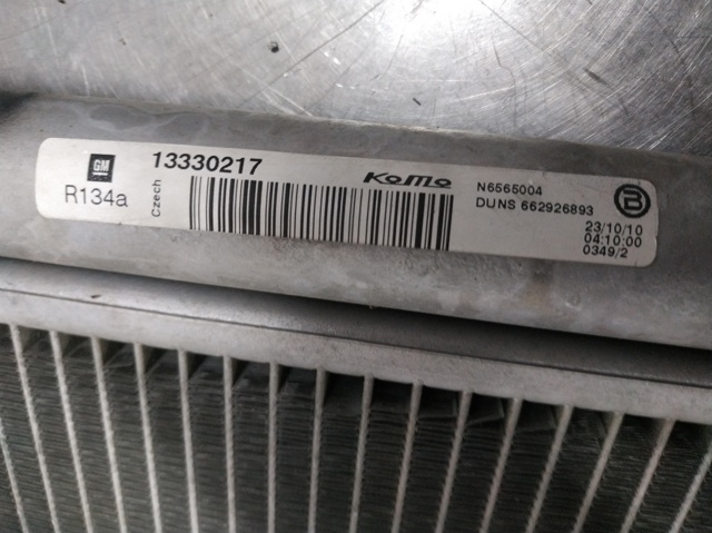 OPEL 13330217 Condensador aire acondicionado  en stock Valencia