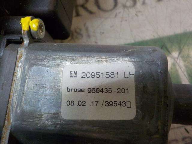 13369285 OPEL Mecanismo de elevalunas delantero izquierdo comprar Madrid