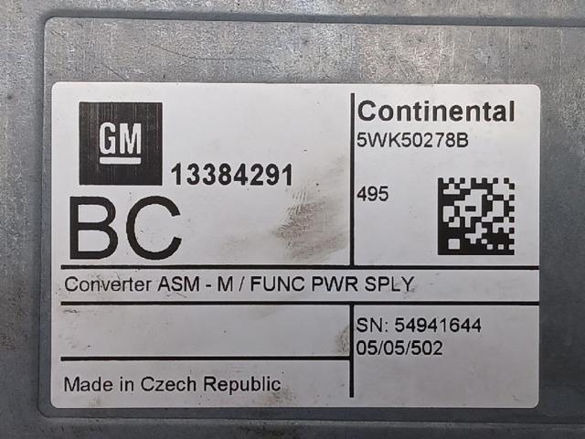 OPEL 13384291 Unidad de control de navegación  en stock Terrassa
