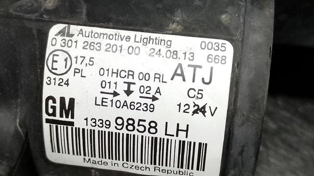 Luz frontal Opel Zafira  (P12)
