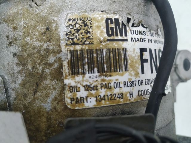 Embrague (bobina magnética) compresor de aire acondicionado Opel Insignia G09