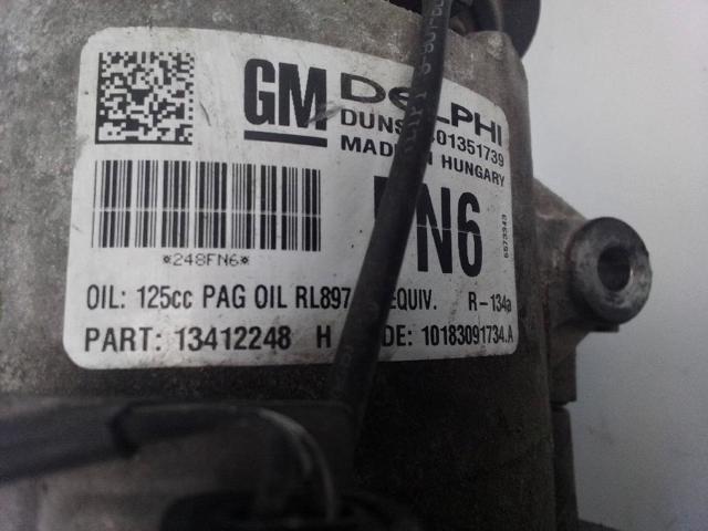 Embrague (bobina magnética) compresor de aire acondicionado Opel Insignia G09