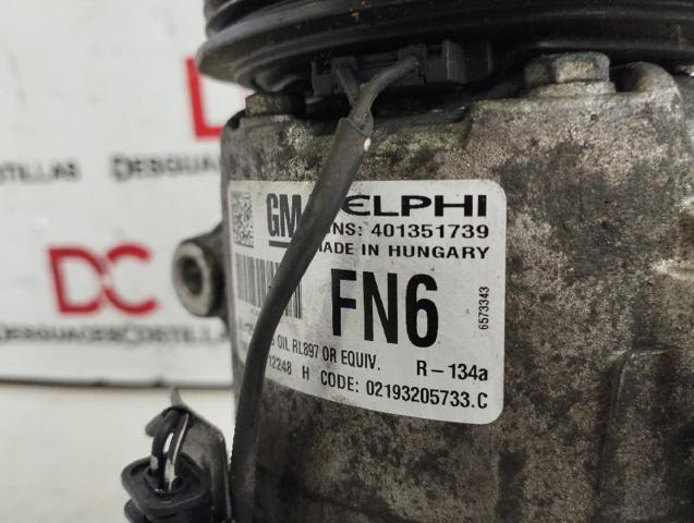 Embrague (bobina magnética) compresor de aire acondicionado Opel Insignia G09