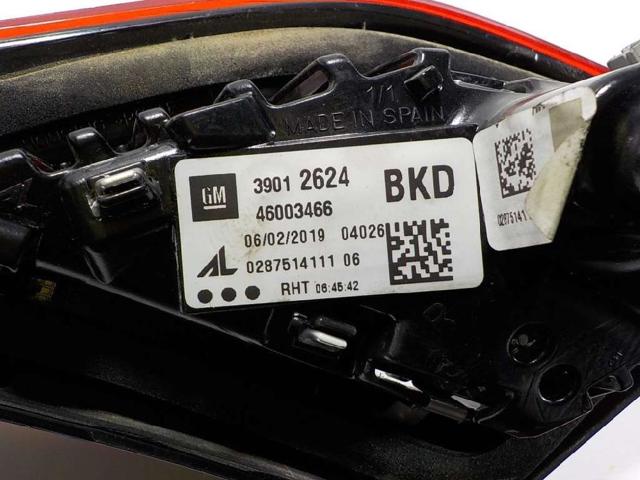 OPEL 13454501 Piloto trasero interior derecho  disponible Lugo