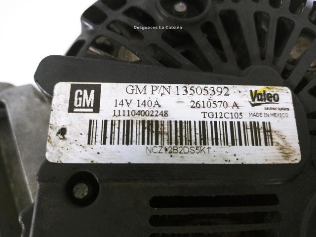 13505392 GM Alternador comprar Madrid