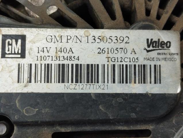 GM 13505392 Alternador  comprar en Albacete