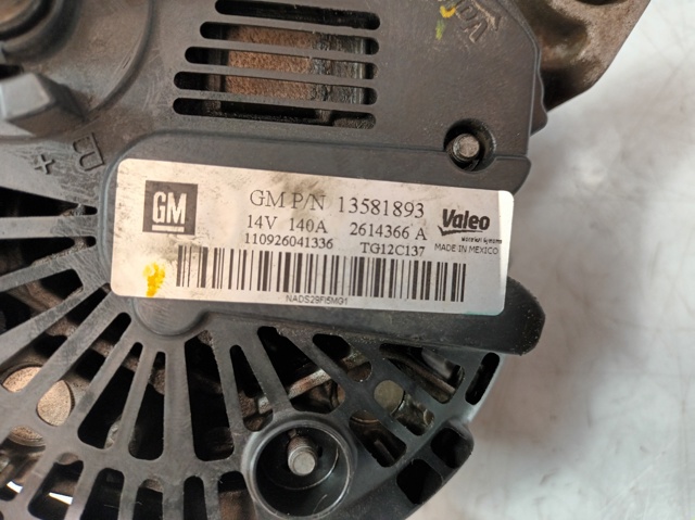 13581893 OPEL Alternador  en stock Gandía