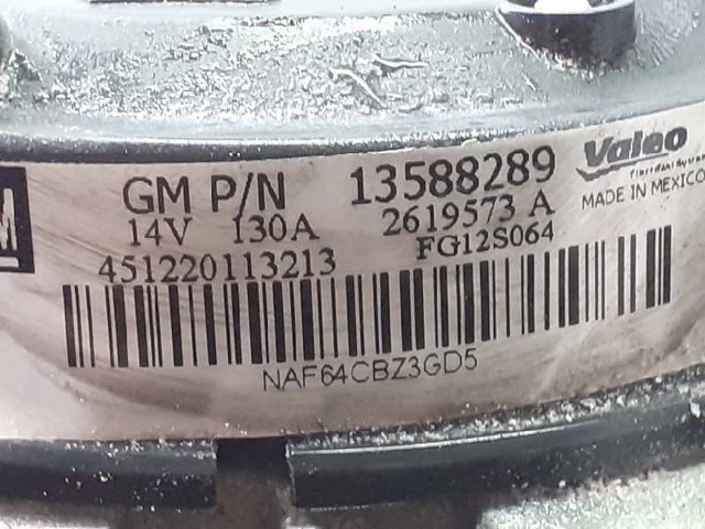 OPEL 13588289 Alternador  comprar en Albacete