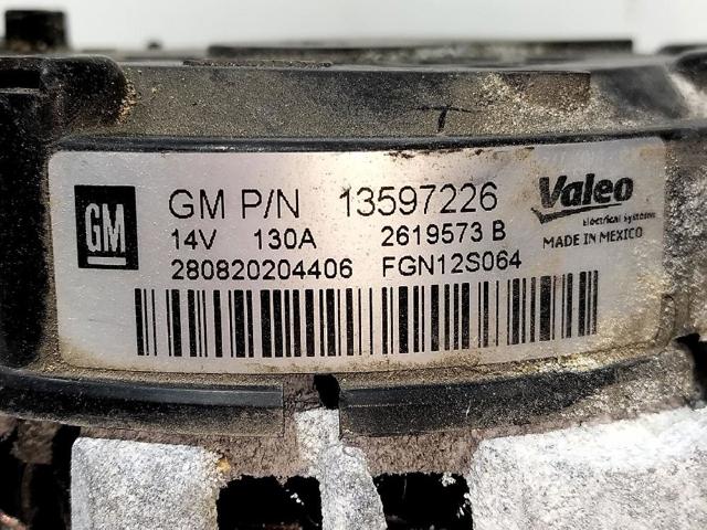 13597226 OPEL Alternador  en stock Gandía