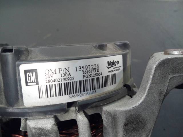 OPEL 13597226 Alternador  comprar en Ponferrada