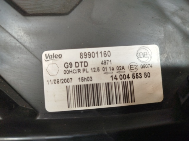 PEUGEOT 1400455380 Faro derecho  comprar en Ponferrada