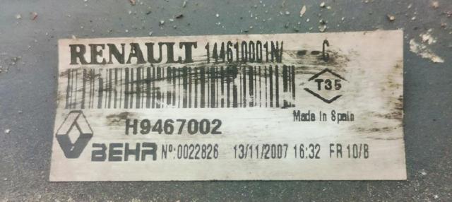 RENAULT 144610001N Intercooler  comprar en Murcia