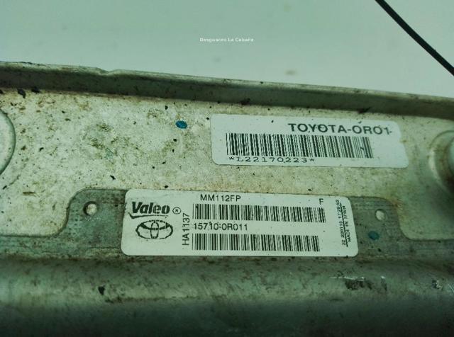 TOYOTA 157100R011 Radiador de aceite  en stock Terrassa