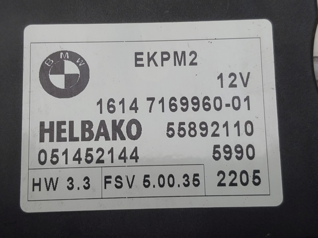 BMW 16147169960 Módulo de control del motor de la bomba de combustible  comprar en Ponferrada