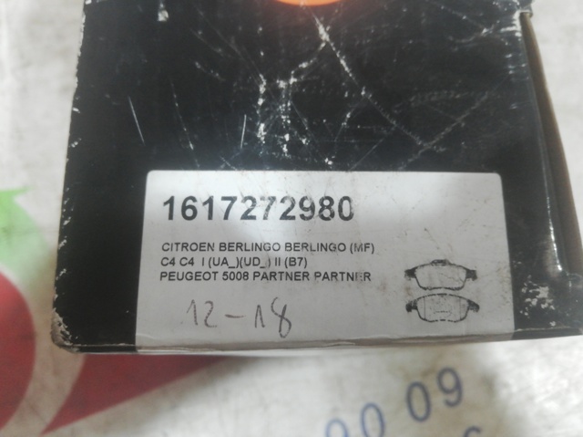 Pastillas de freno delanteras 1617272980 PEUGEOT