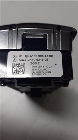 MERCEDES 1669054300 Interruptor de elevalunas delantera izquierda comprar Tarragona