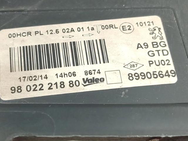 Faro izquierdo Peugeot 208 CA, CC