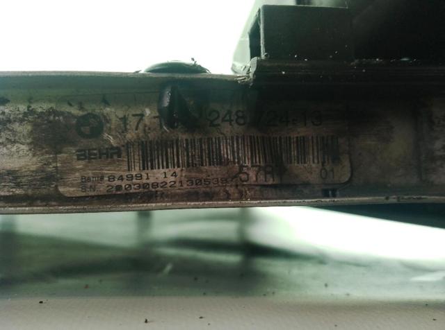 17117544669 BMW Radiador de refrigeración del motor  disponible Vigo
