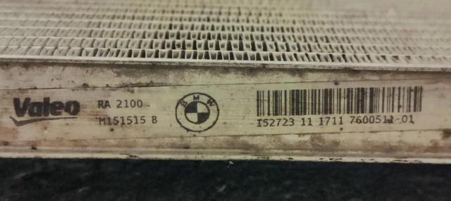 17117600511 BMW Radiador de refrigeración del motor  comprar en Lleida