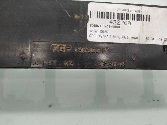19005212 OPEL Bobina de encendido  disponible Alicante