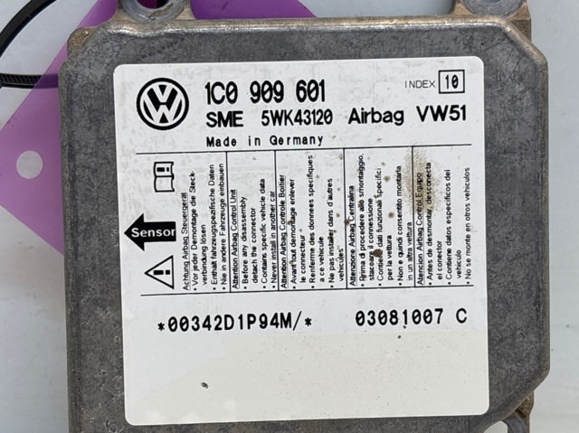 1C0909601 Módulo de control de airbag  comprar en Pontevedra