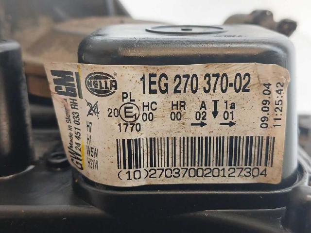 OPEL 1EG27037002 Faro derecho  en stock Valencia