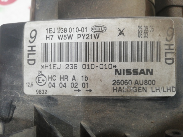 NISSAN 1EJ23801001 Faro izquierdo comprar Tarragona