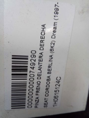 1H0615124C Pinza de freno delantera derecha  en stock Sabadell