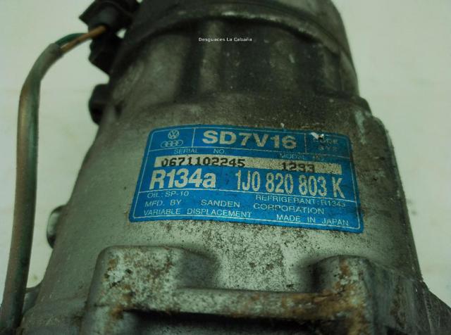 1J0820803N VAG Compresor de aire acondicionado comprar Madrid