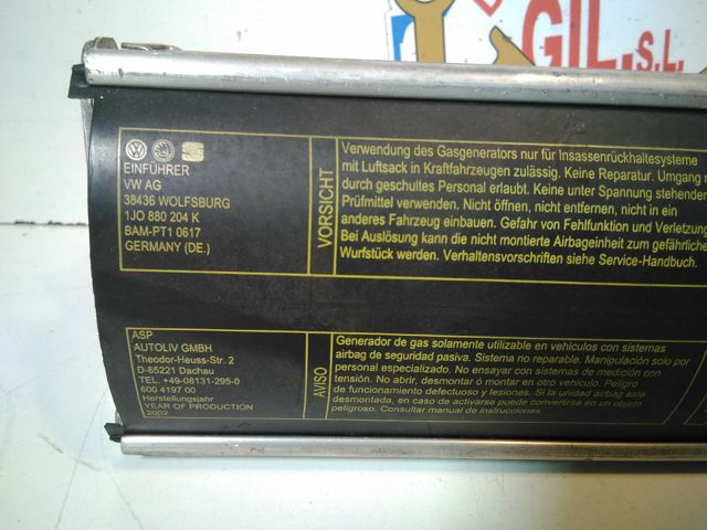 1J0880204K VAG Airbag del pasajero  disponible Alicante