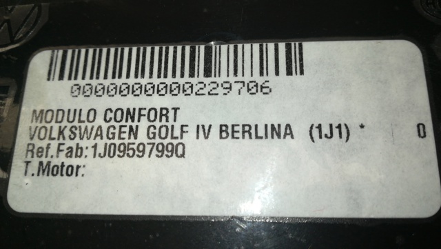 1J0959799Q Módulo de confort  disponible Utrera
