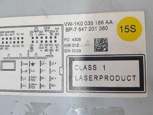 1K0035186AA VAG Radio AM/FM  comprar en Lleida