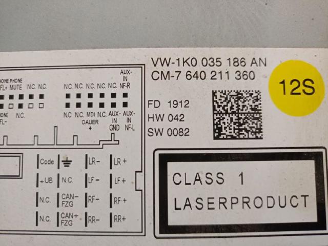 VAG 1K0035186AN Radio AM/FM  comprar en Albacete
