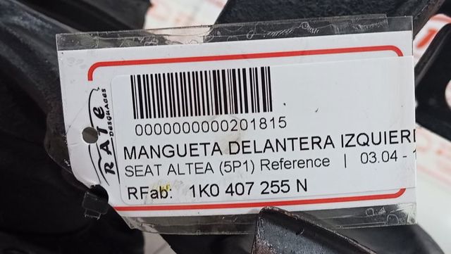 VAG 1K0407255N Mangueta delantera izquierda comprar Pamplona