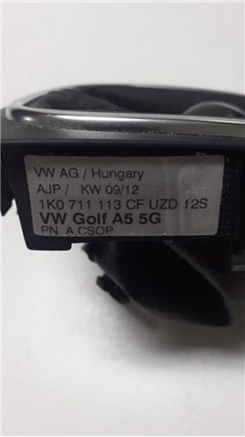 Pomo palanca cambio para volkswagen golf vi (5k1) 1.6 advance cayc 1K0711113cf