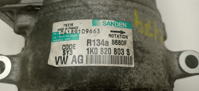 1K0820803S VAG Compresor de aire acondicionado  en stock Gandía