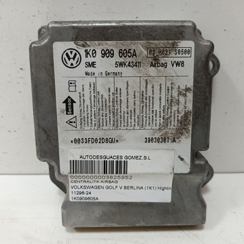 1K0909605A Módulo de control de airbag  comprar en Reus