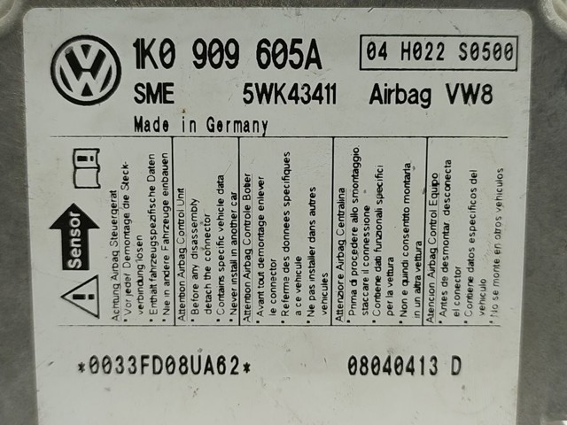 1K0909605A Módulo de control de airbag  disponible Málaga