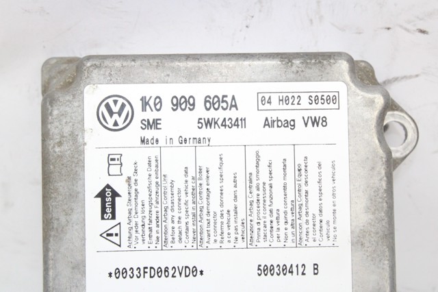 1K0909605A Módulo de control de airbag comprar Sevilla