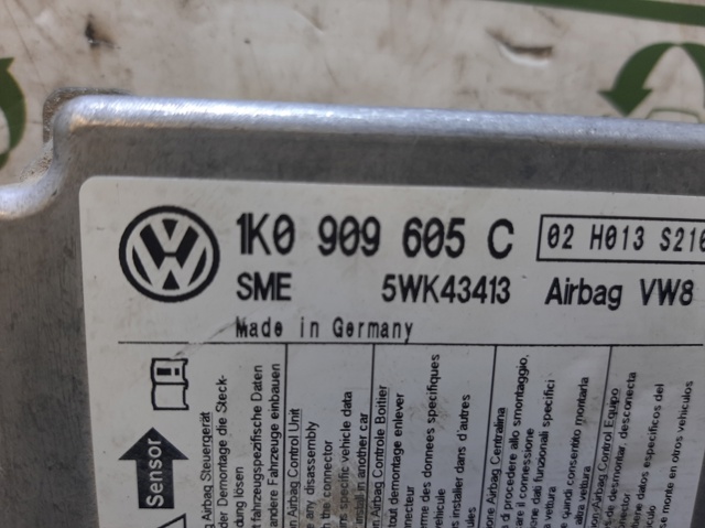 VAG 1K0909605C Módulo de control de airbag  disponible España