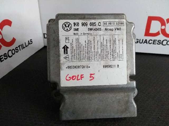Centralita airbag para volkswagen golf v (1k1) (2003-2009) 1.9 tdi 1K0909605C