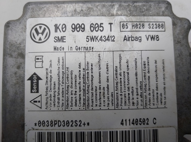 VAG 1K0909605T Módulo de control de airbag comprar Pamplona