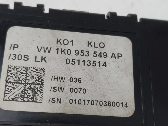 Modulo electronico para skoda octavia ii 1.9 tdi bxe 1K0953549AP